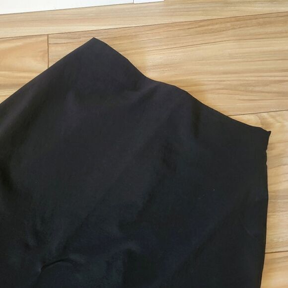 Pier Antonio Gaspari Italy Straight Mid Length Stretch Skirt in Black - Picture 2 of 10